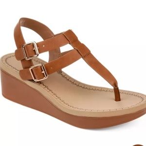 NWB Journee Collection Bianca Wedge Sandal